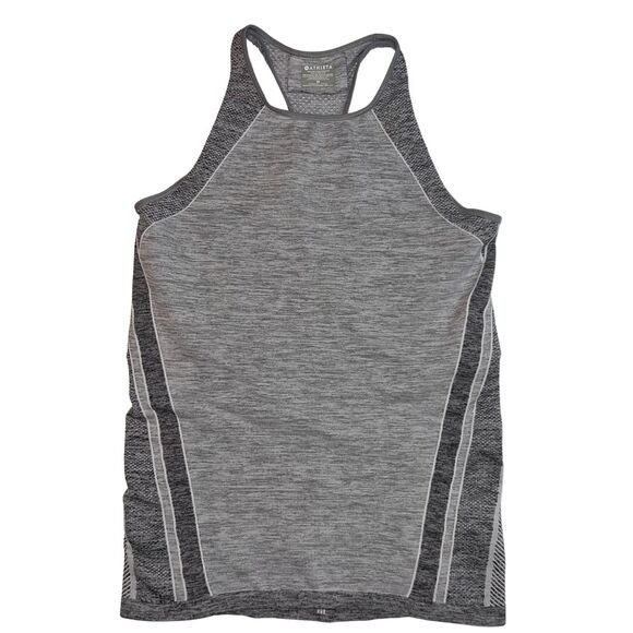 Athleta Tops - Athleta Tank Top Medium Racerback Heather Gray Athletic Workout Yoga Shirt